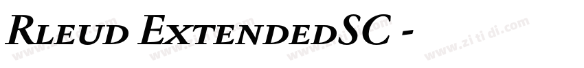 Rleud ExtendedSC 字体转换